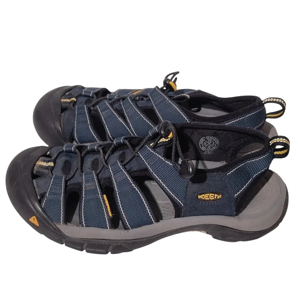 KEEN Newport H2 Mens Sandals Blue Waterproof Hiking Sport Shoes Size 10